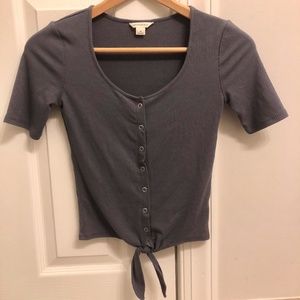BLUE AEROPOSTALE CROP TOP WOMENS XS